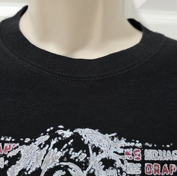 Cry-Baby Johnny Depp Drapes & Squares Black Short Sleeve Graphic TShirt Size L - Picture 5 of 10